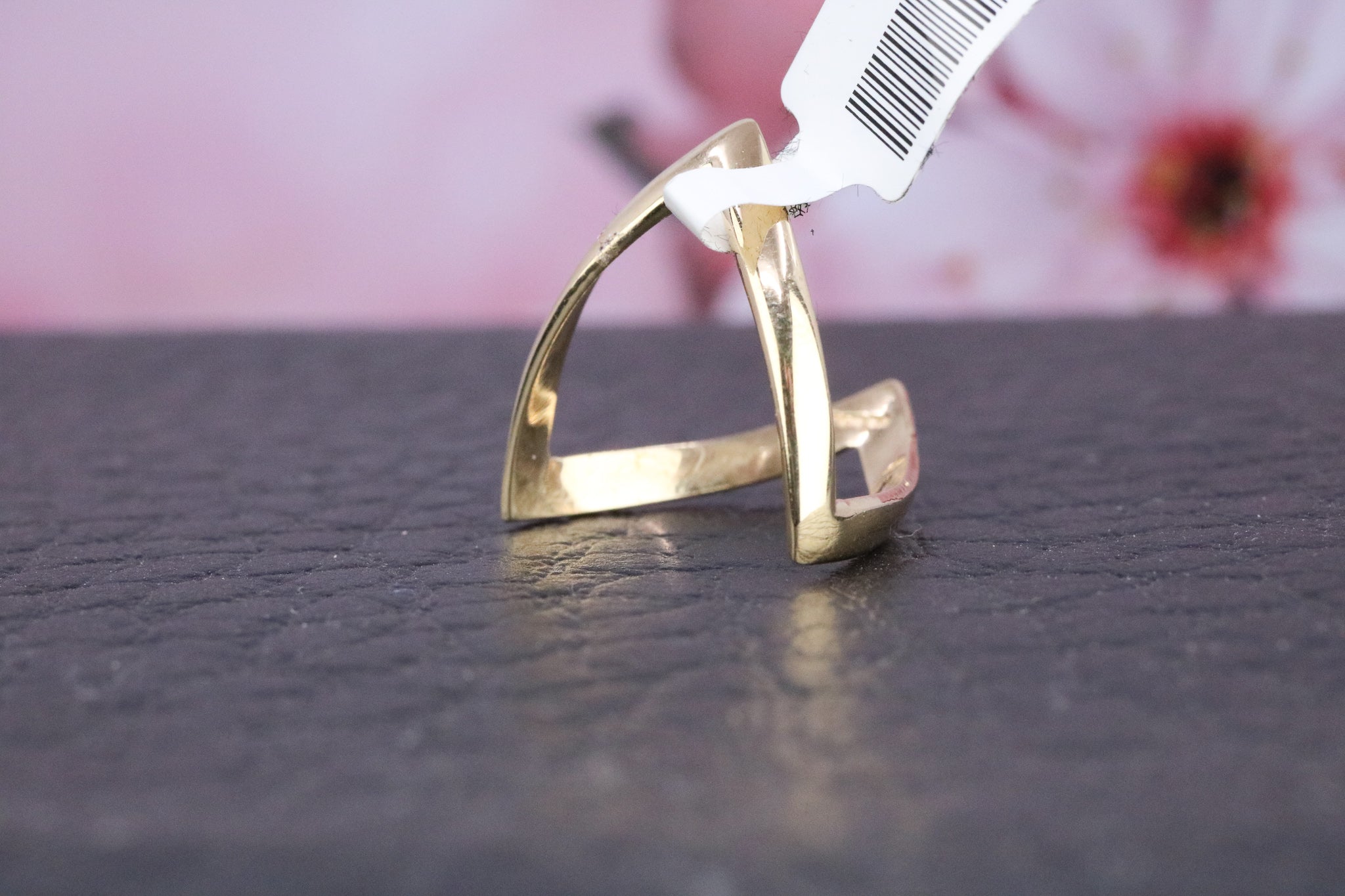 9ct Yellow Gold Wishbone Ring - CO1324 - Hallmark Jewellers Formby & The Jewellers Bench Widnes