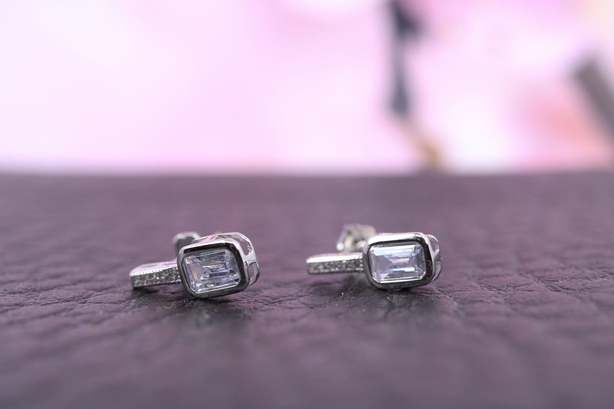 Sterling Silver & CZ Earrings - IN1089 - Hallmark Jewellers Formby & The Jewellers Bench Widnes