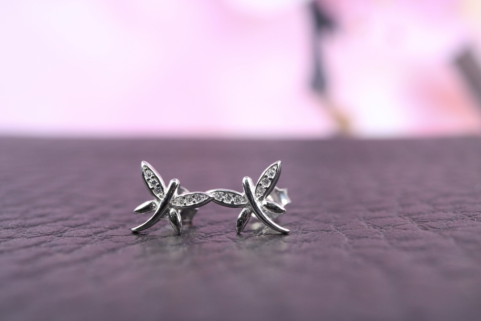 Sterling Silver & CZ Earrings - IN1112 - Hallmark Jewellers Formby & The Jewellers Bench Widnes