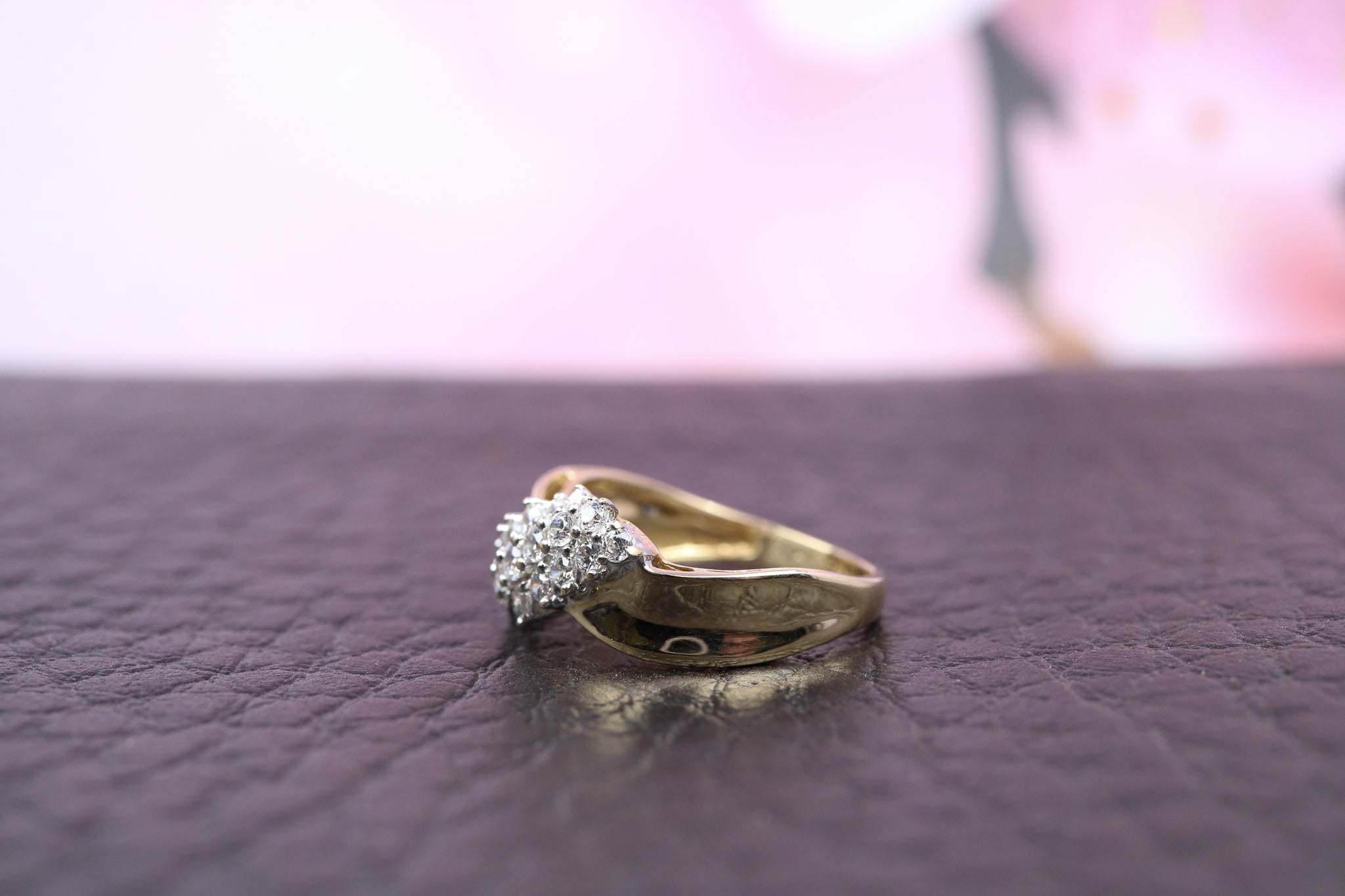 14ct Yellow Gold & Cubic Zirconia Ring - HJ2475 - Hallmark Jewellers Formby & The Jewellers Bench Widnes