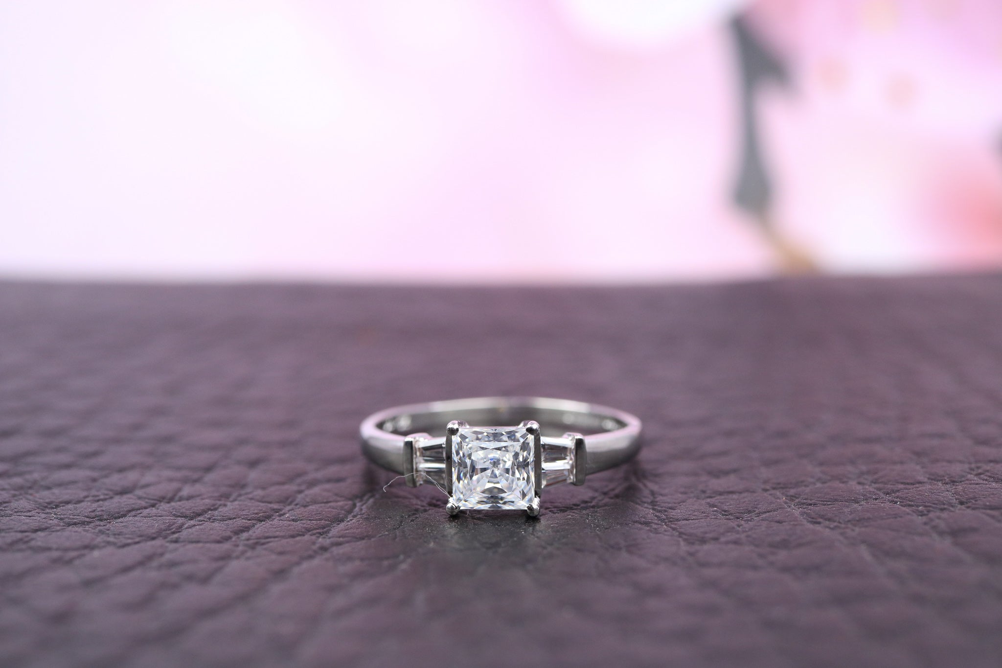 Platinum & Cubic Zirconia Ring - HJ2479 - Hallmark Jewellers Formby & The Jewellers Bench Widnes