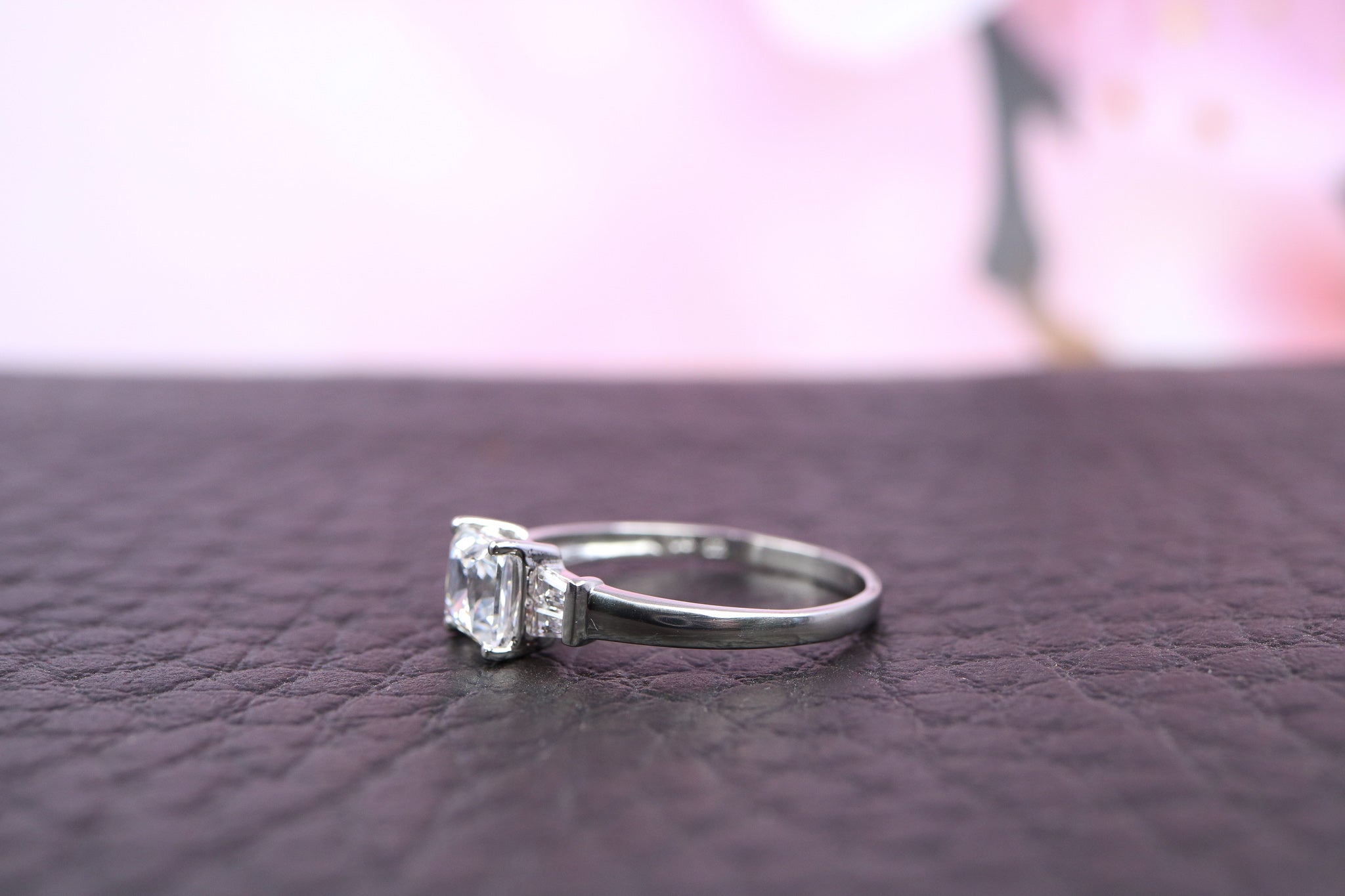 Platinum & Cubic Zirconia Ring - HJ2479 - Hallmark Jewellers Formby & The Jewellers Bench Widnes