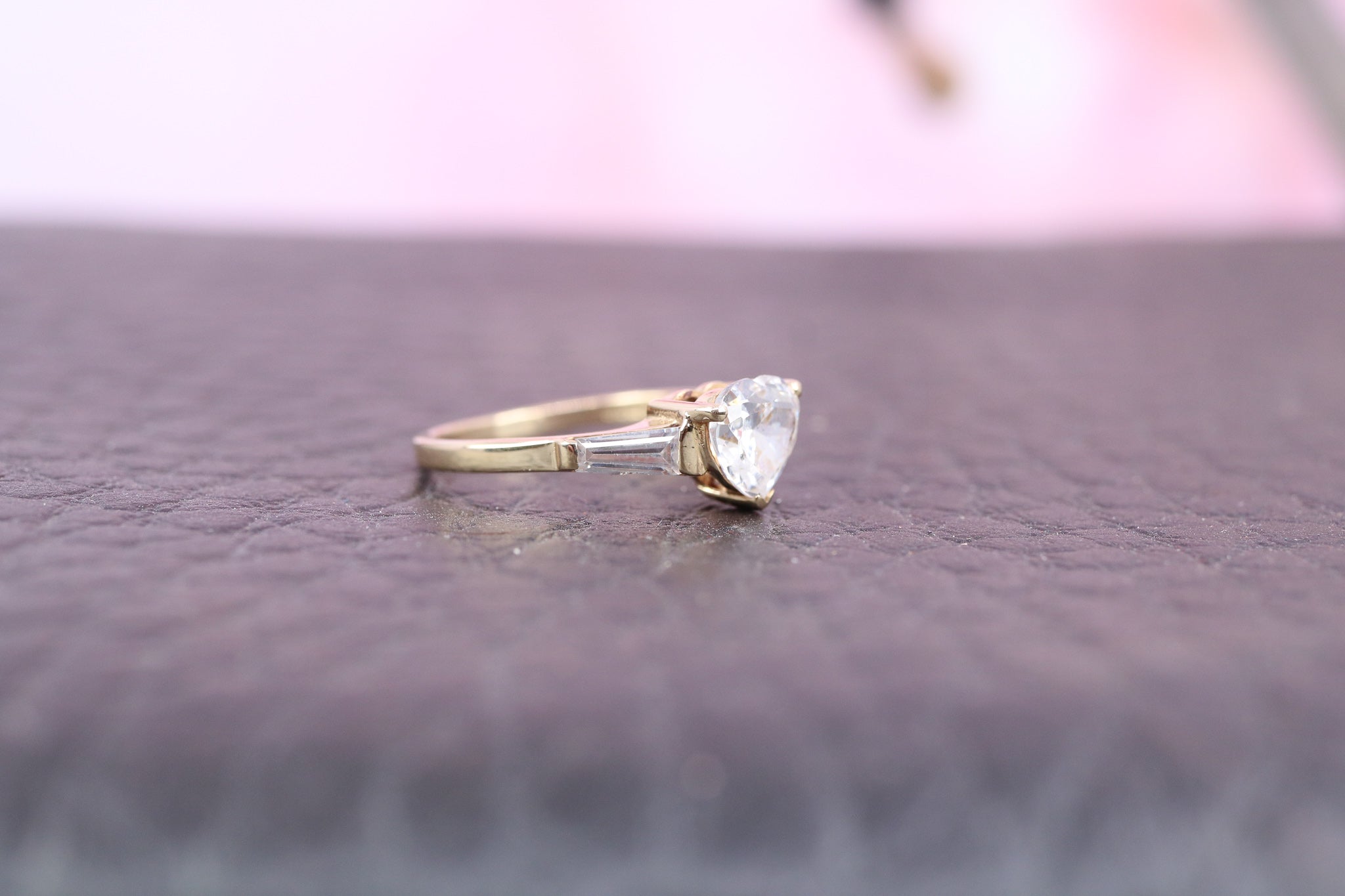 14ct Yellow Gold & CZ Ring - HJ2567 - Hallmark Jewellers Formby & The Jewellers Bench Widnes
