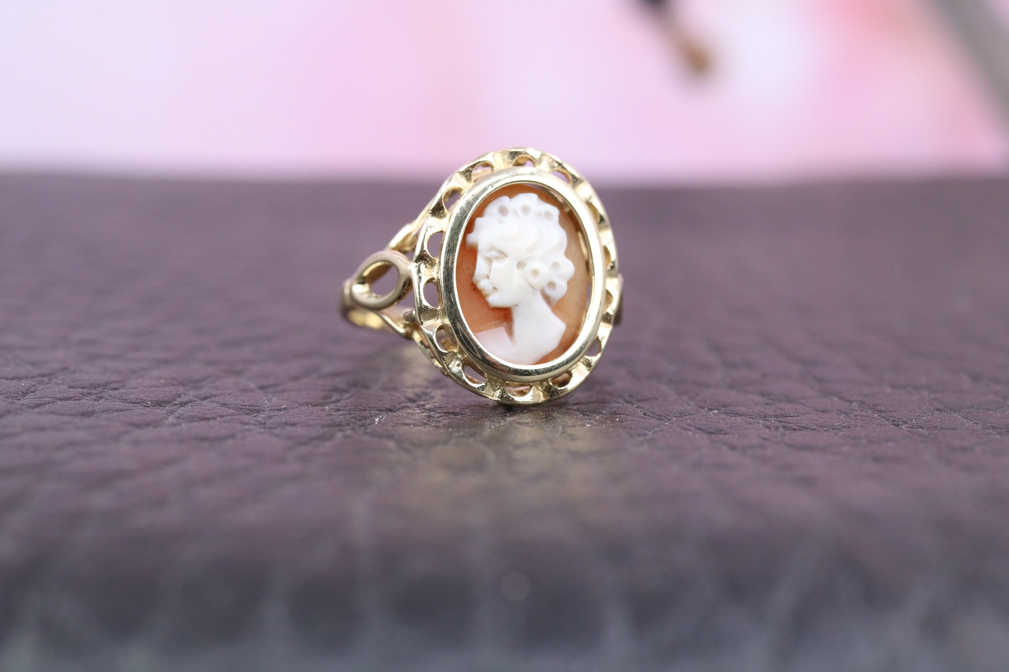 9ct Yellow Gold Cameo Ring - HJ2587 - Hallmark Jewellers Formby & The Jewellers Bench Widnes