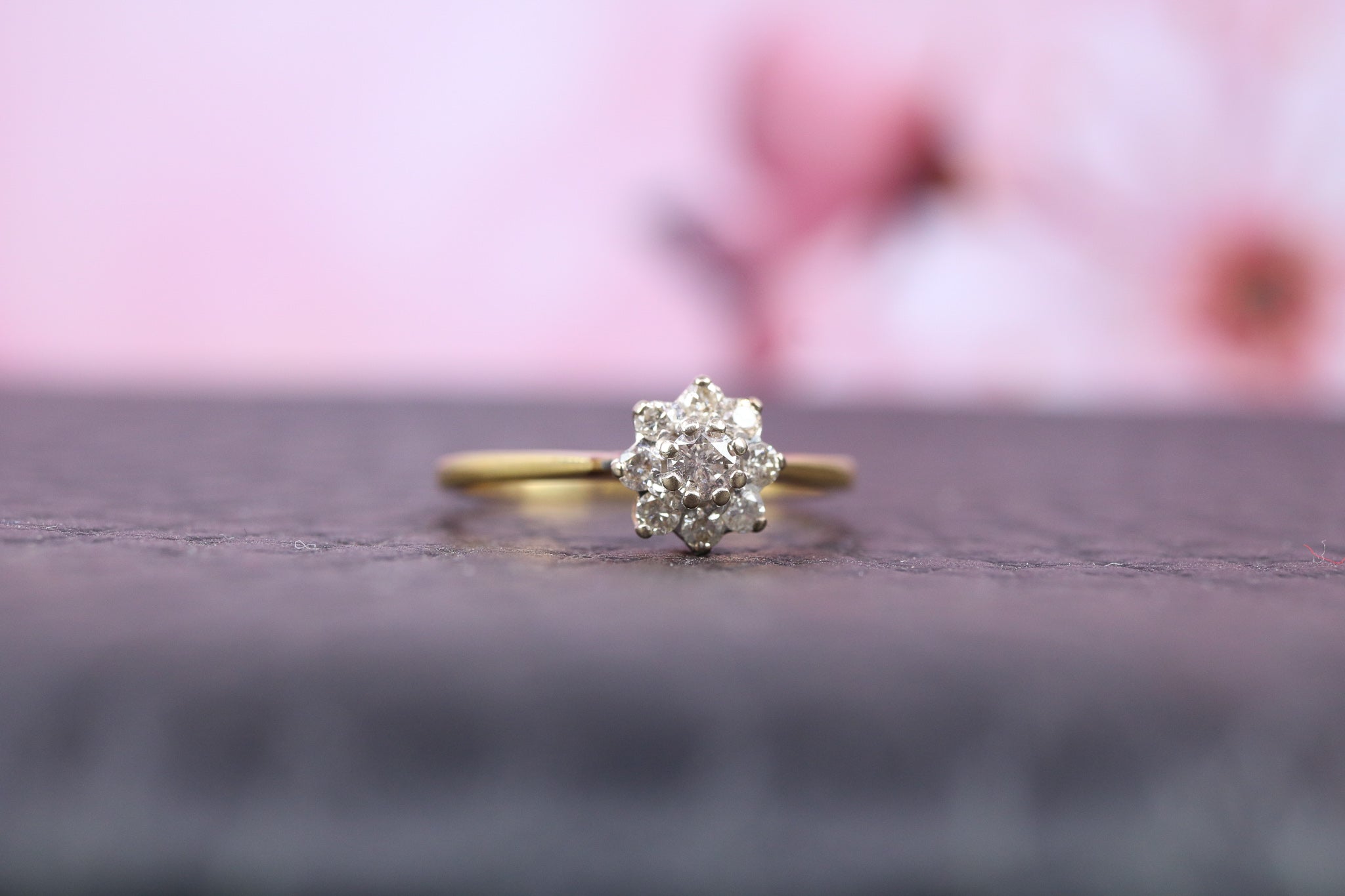 18ct Yellow Gold & Diamond Ring - W6008 - Hallmark Jewellers Formby & The Jewellers Bench Widnes