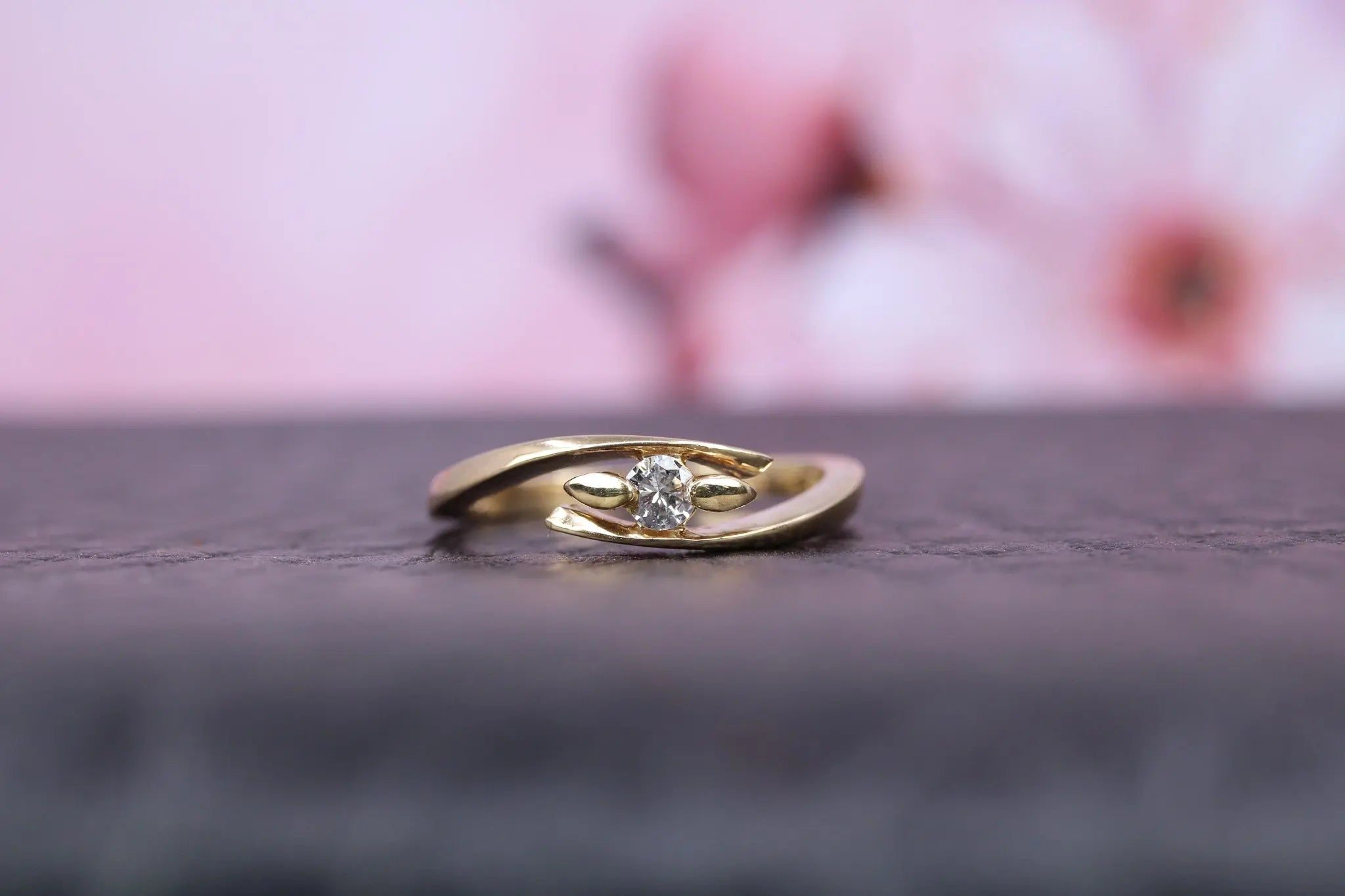 9ct Yellow Gold & Diamond Ring - W6043 - Hallmark Jewellers Formby & The Jewellers Bench Widnes