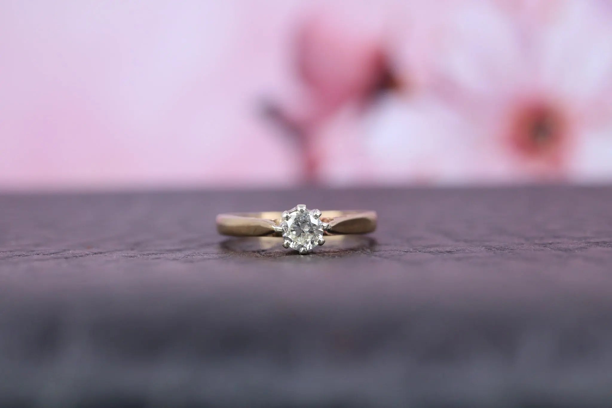 9ct Yellow Gold & Diamond Ring - W6044 - Hallmark Jewellers Formby & The Jewellers Bench Widnes