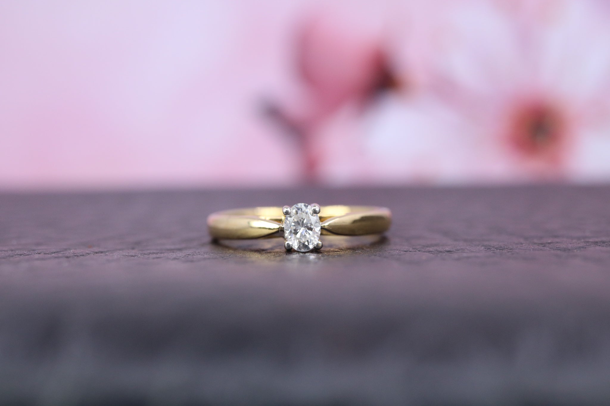 18ct Yellow Gold & Diamond Ring - W6045 - Hallmark Jewellers Formby & The Jewellers Bench Widnes