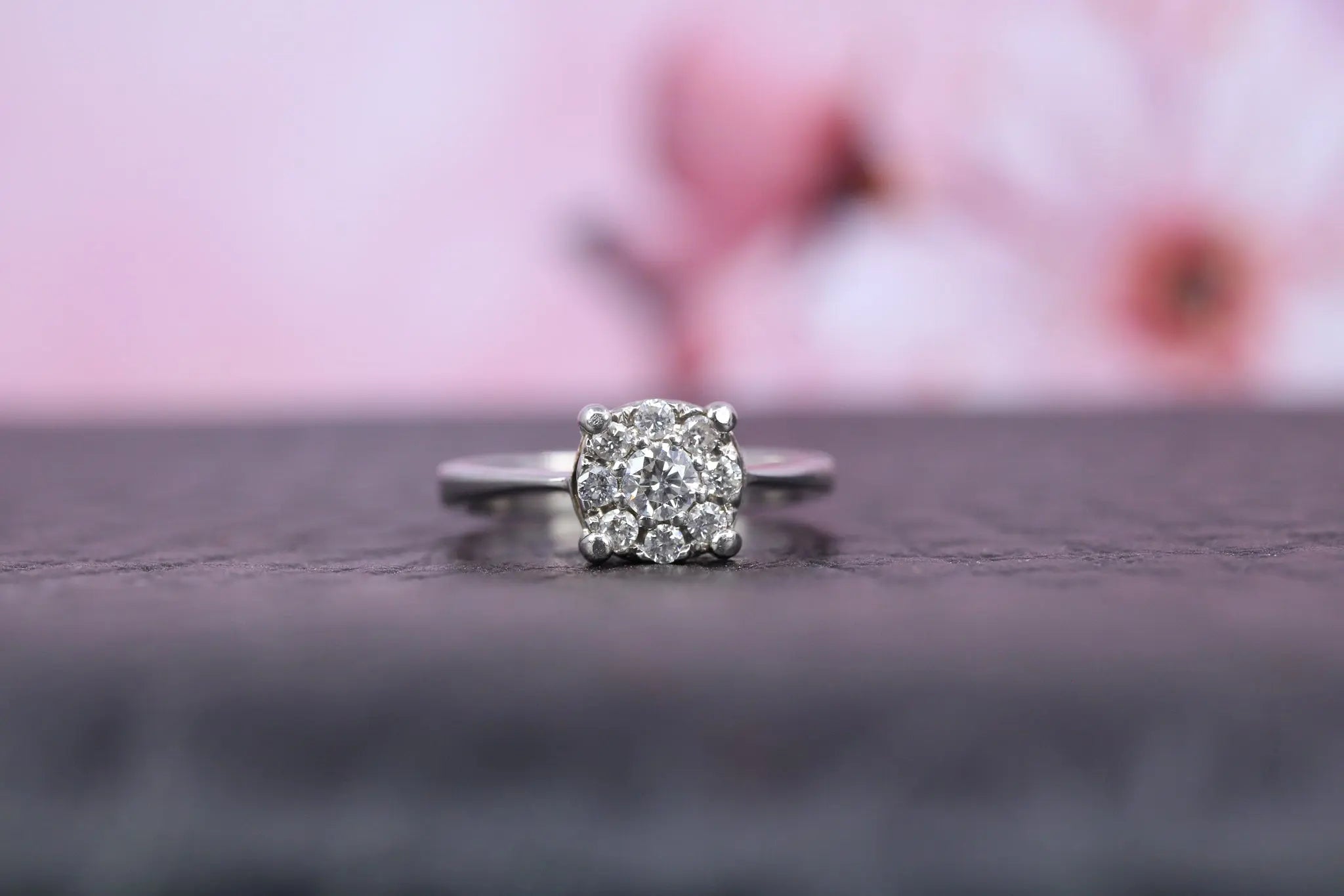 18ct White Gold & Diamond Ring - W6063 - Hallmark Jewellers Formby & The Jewellers Bench Widnes