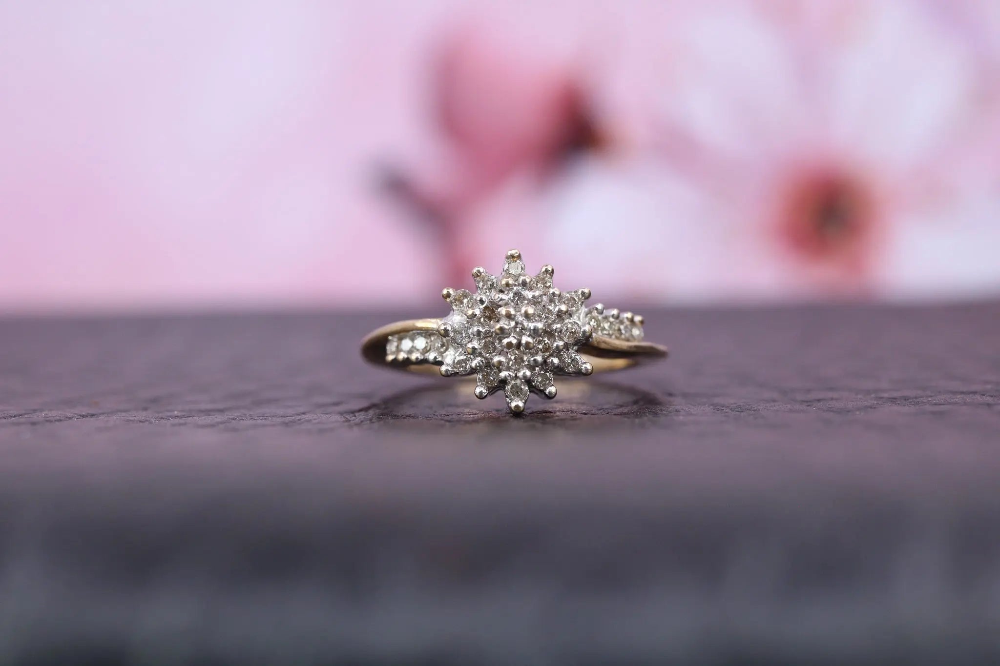 9ct Yellow Gold & Diamond Ring - W6082 - Hallmark Jewellers Formby & The Jewellers Bench Widnes