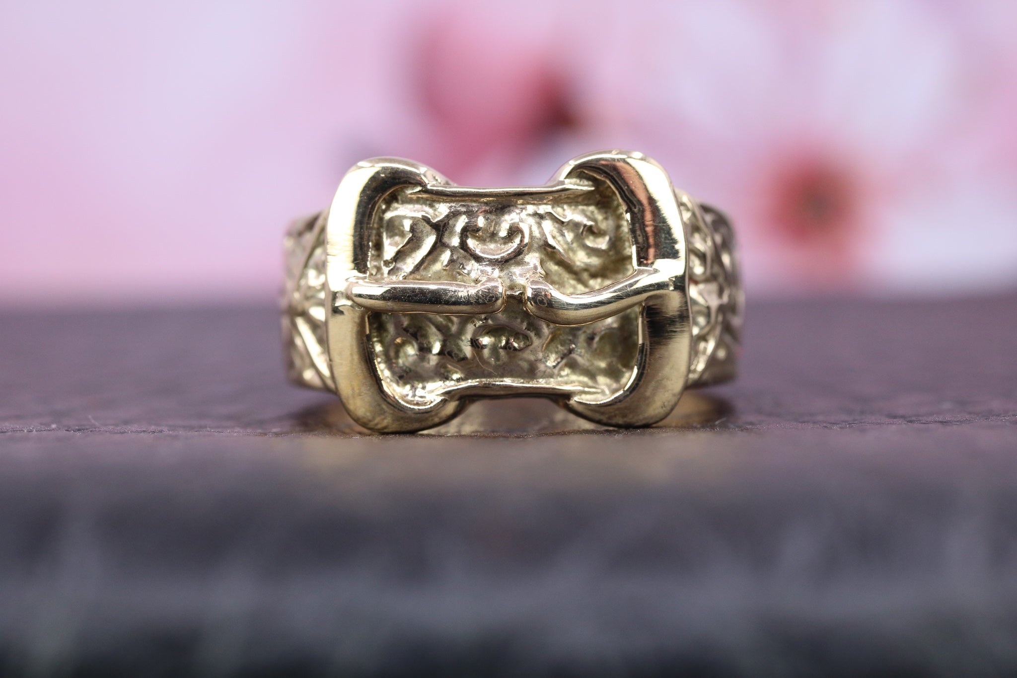 9ct Yellow Gold Buckle Ring - HJ2653 - Hallmark Jewellers Formby & The Jewellers Bench Widnes
