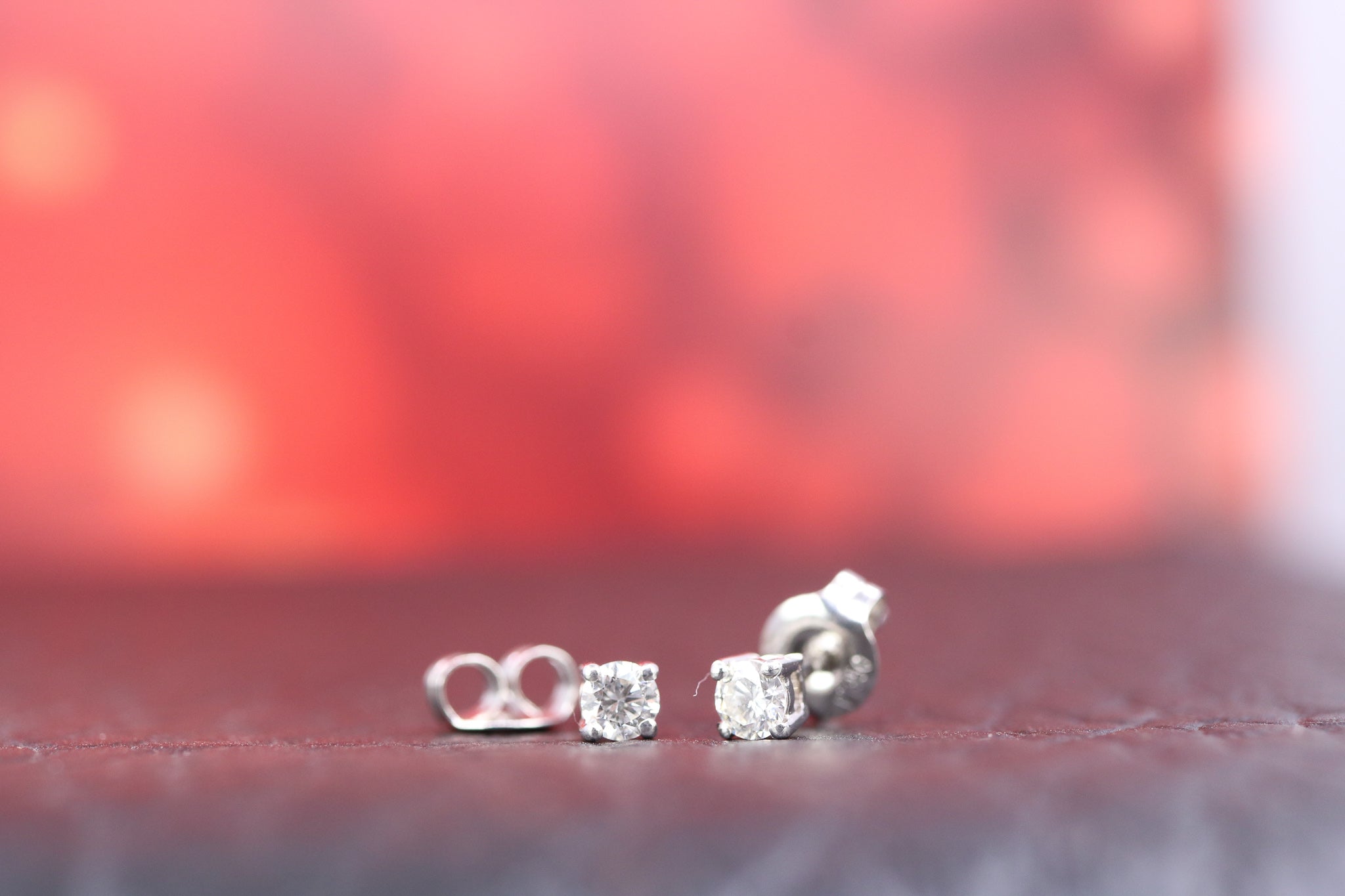 Platinum & Diamond Earrings - SM1003 - Hallmark Jewellers Formby & The Jewellers Bench Widnes