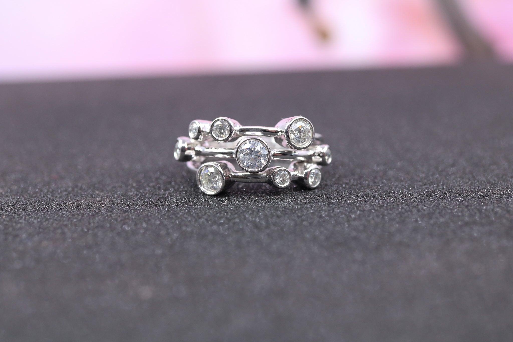 Platinum & Diamond Raindance Ring - DR4054 - Hallmark Jewellers Formby & The Jewellers Bench Widnes