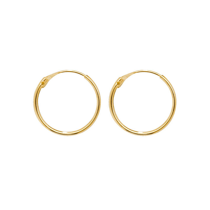 9ct Yellow Gold Hoop Earrings - KUA1001 - Hallmark Jewellers Formby & The Jewellers Bench Widnes