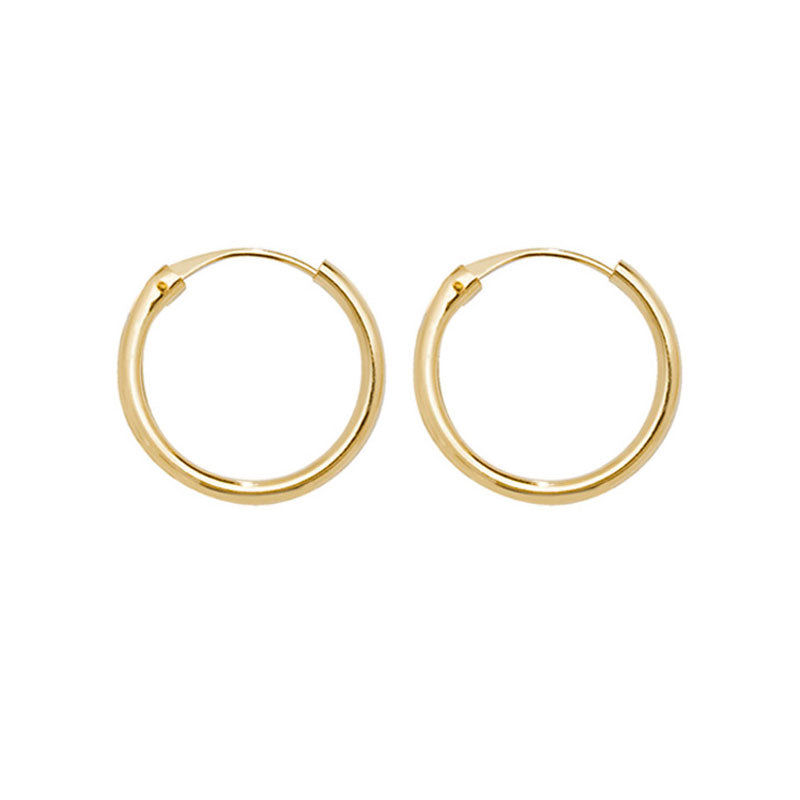 9ct Yellow Gold Hoop Earrings - KUA1003 - Hallmark Jewellers Formby & The Jewellers Bench Widnes