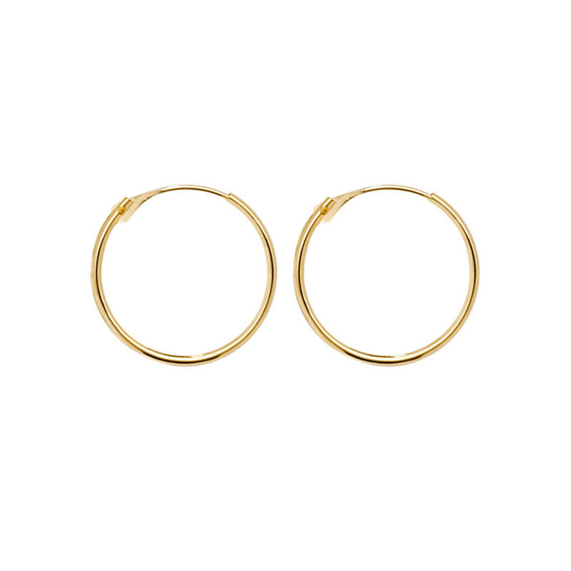 9ct Yellow Gold Hoop Earrings - KUA1004 - Hallmark Jewellers Formby & The Jewellers Bench Widnes