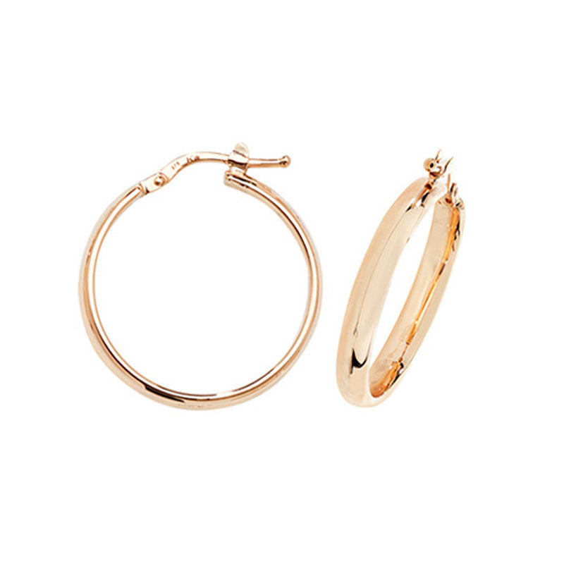 9ct Yellow Gold Hoop Earrings - KUA1015 - Hallmark Jewellers Formby & The Jewellers Bench Widnes