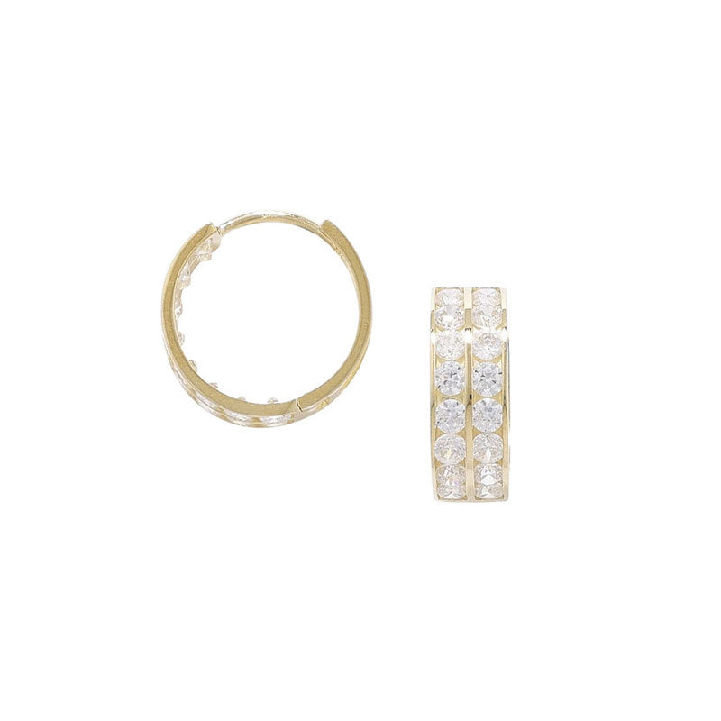 9ct Yellow Gold Hoop Earrings - KUA1022 - Hallmark Jewellers Formby & The Jewellers Bench Widnes