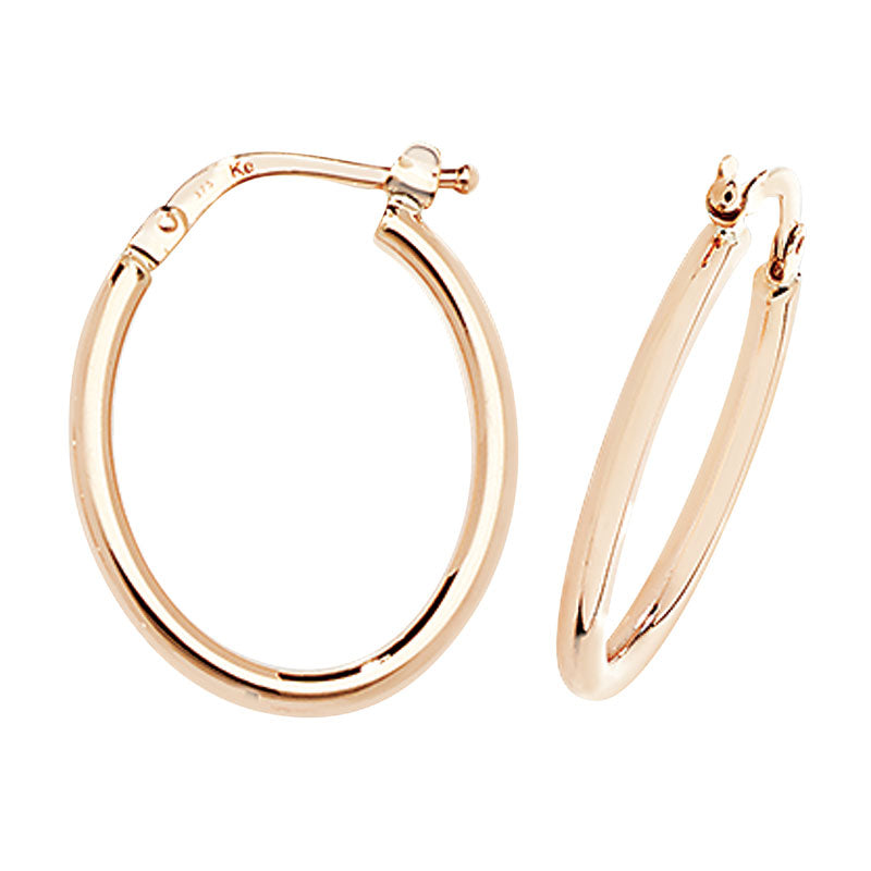 9ct Yellow Gold Hoop Earrings - KUA1039 - Hallmark Jewellers Formby & The Jewellers Bench Widnes