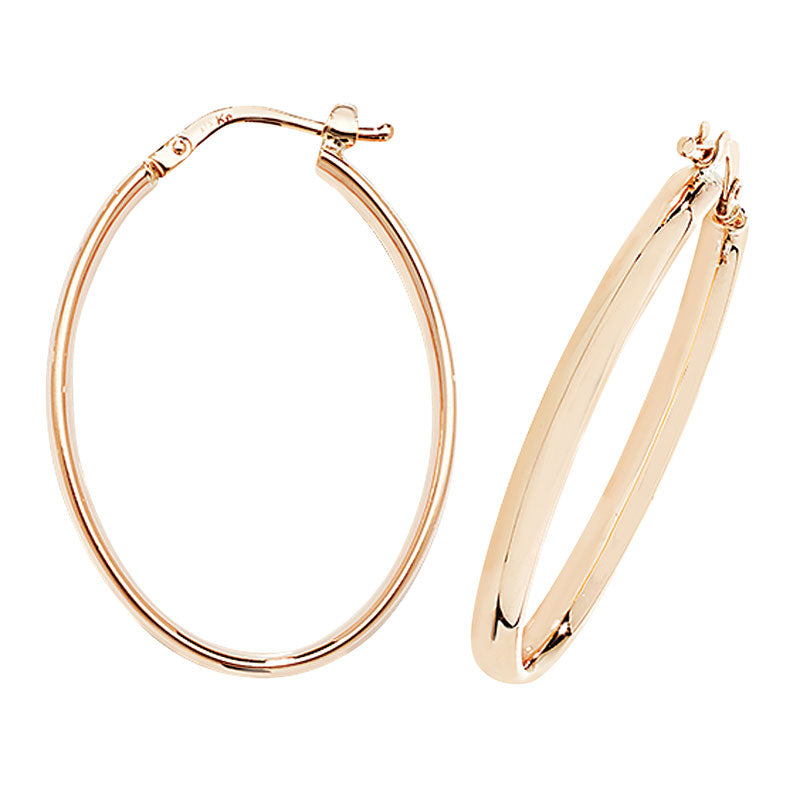 9ct Yellow Gold Hoop Earrings - KUA1041 - Hallmark Jewellers Formby & The Jewellers Bench Widnes