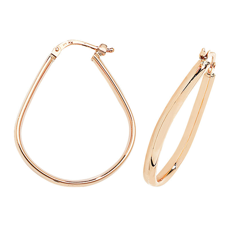 9ct Yellow Gold Hoop Earrings - KUA1045 - Hallmark Jewellers Formby & The Jewellers Bench Widnes