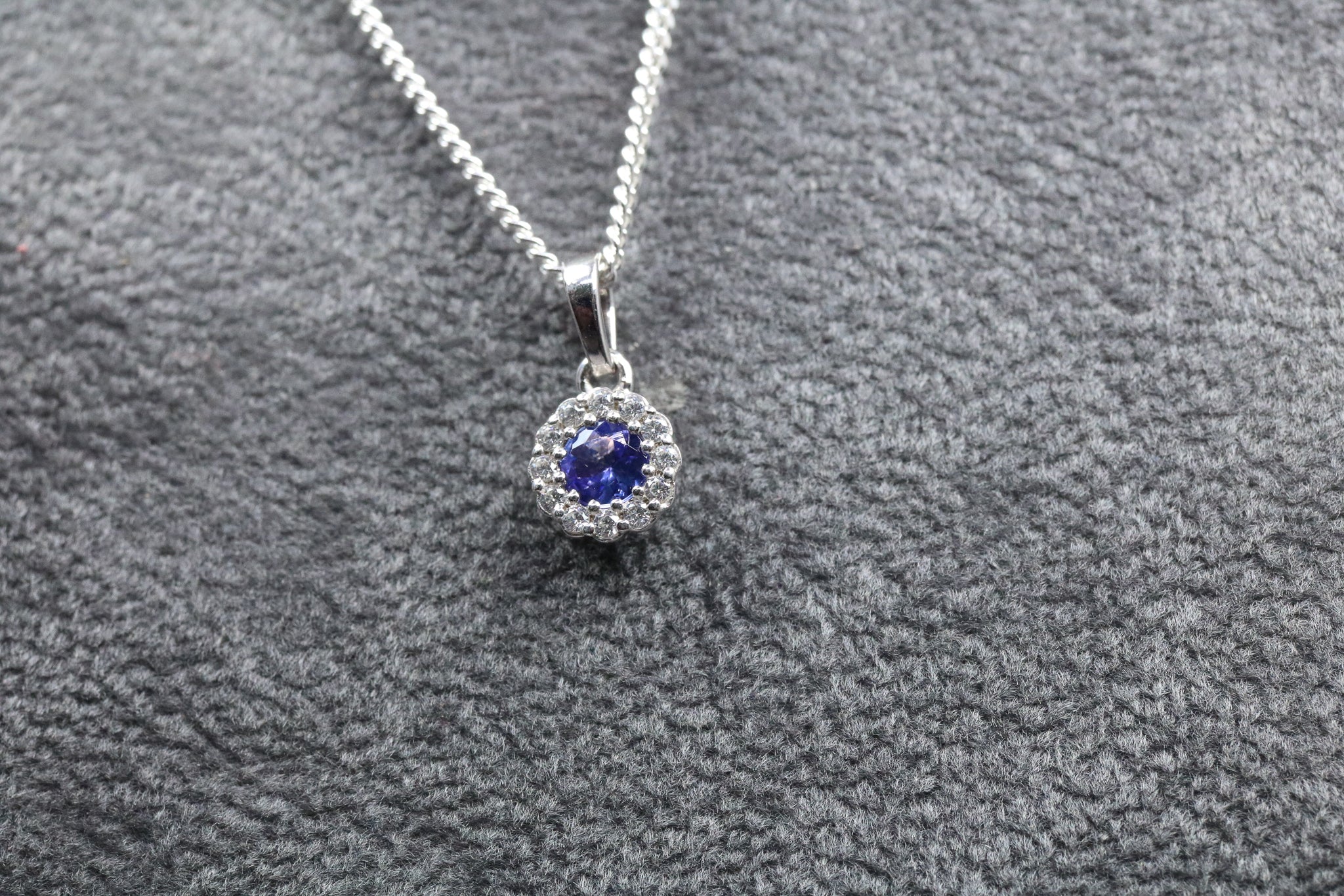 Sterling Silver & December Birthstone Pendant - AK1116 - Hallmark Jewellers Formby & The Jewellers Bench Widnes