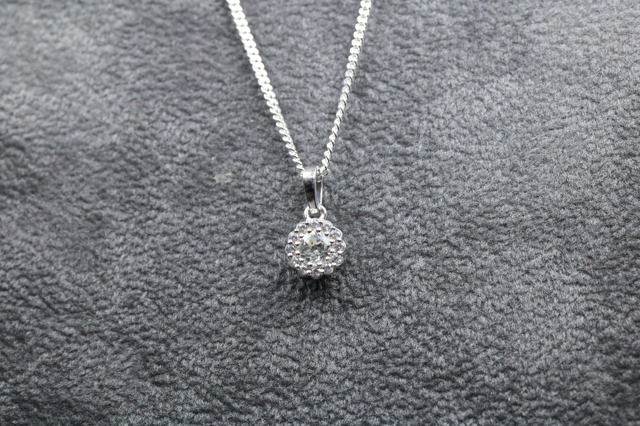Sterling Silver & June Birthstone Pendant - AK1112 - Hallmark Jewellers Formby & The Jewellers Bench Widnes
