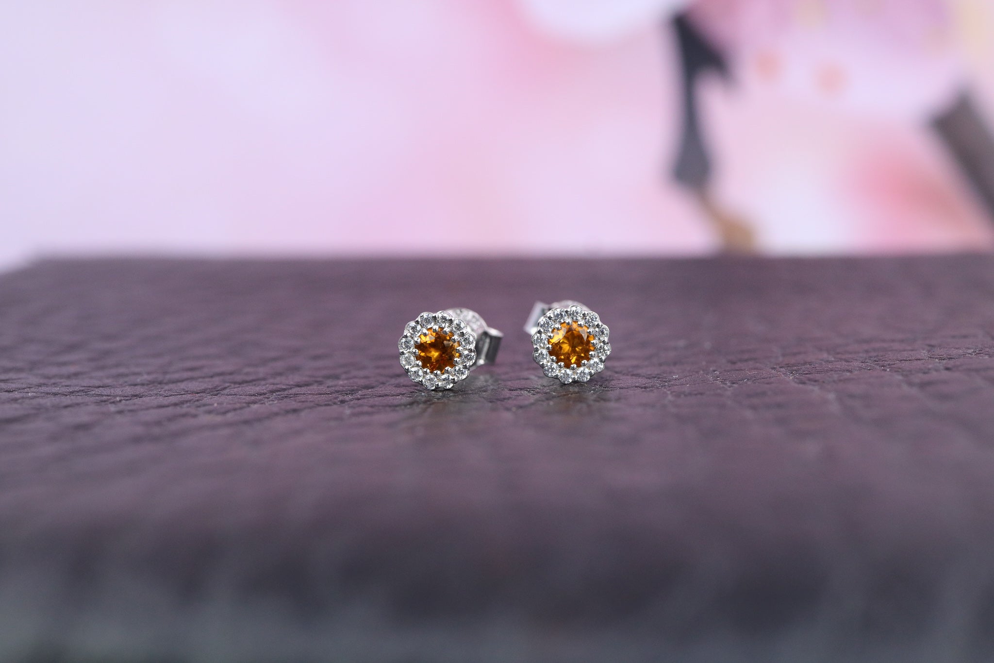 Sterling Silver & November Birthstone Earring - AK1085 - Hallmark Jewellers Formby & The Jewellers Bench Widnes