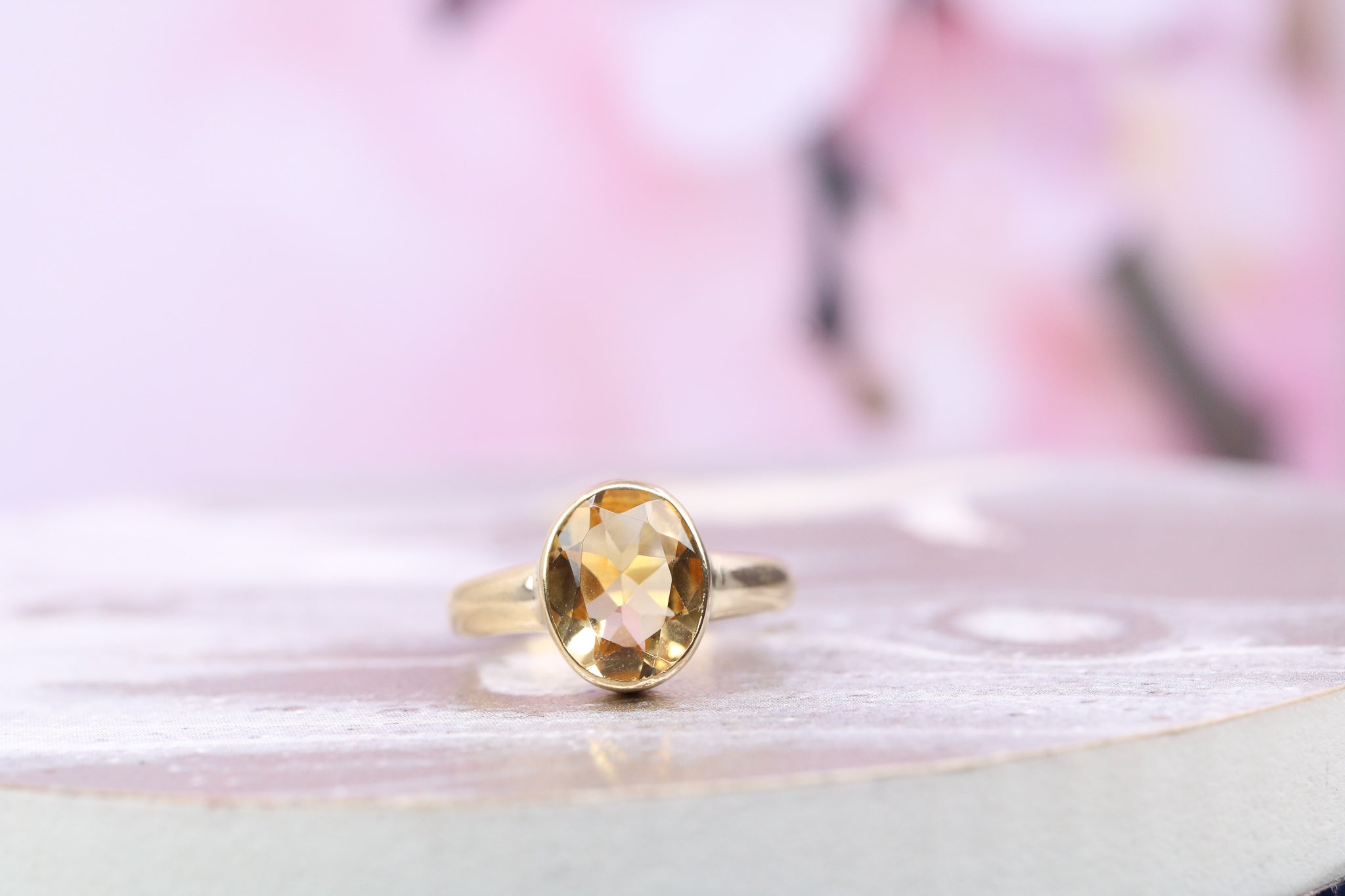 9ct Yellow Gold & Citrine Ring - HJ2687 - Hallmark Jewellers Formby & The Jewellers Bench Widnes