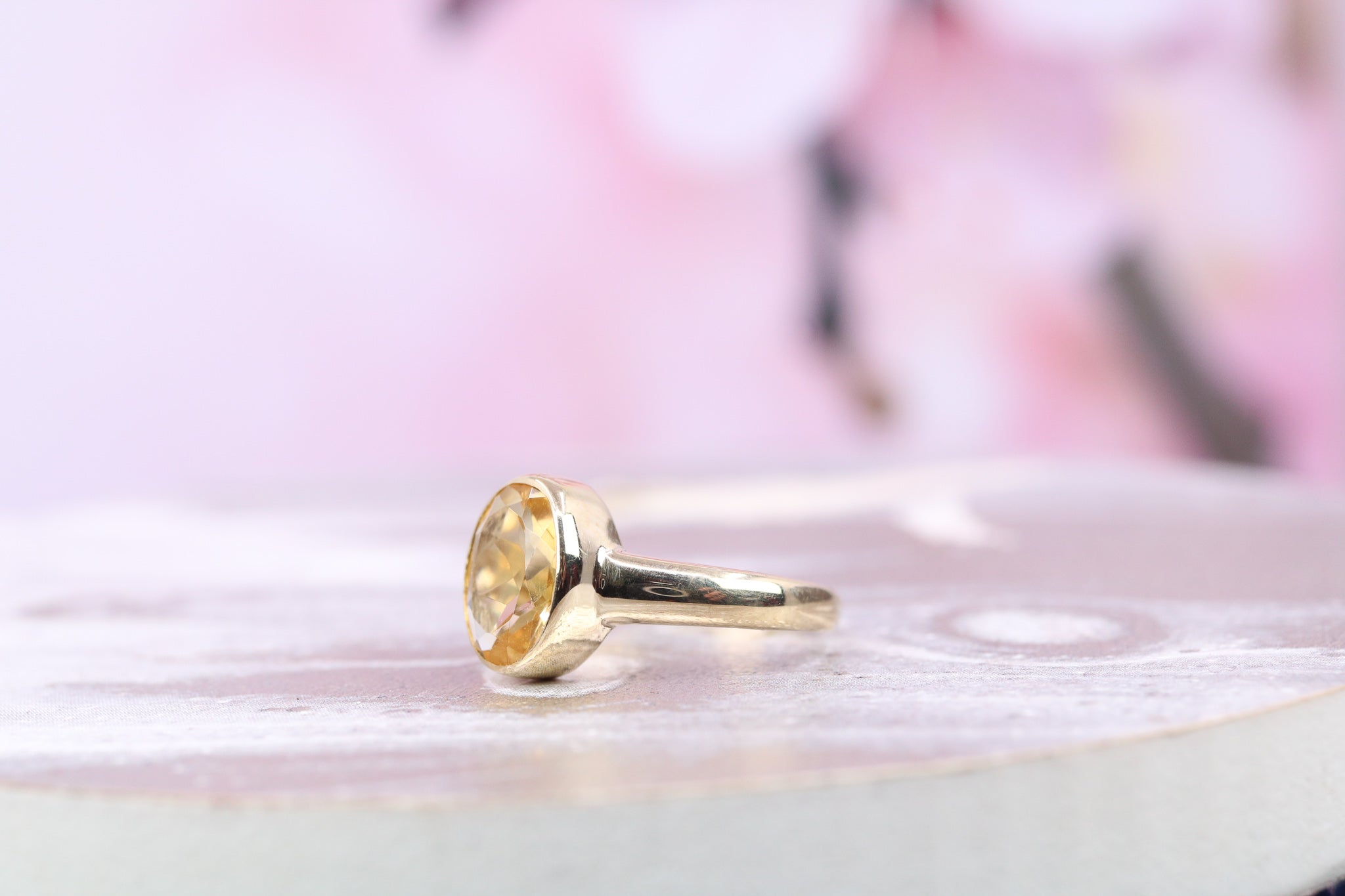 9ct Yellow Gold & Citrine Ring - HJ2687 - Hallmark Jewellers Formby & The Jewellers Bench Widnes