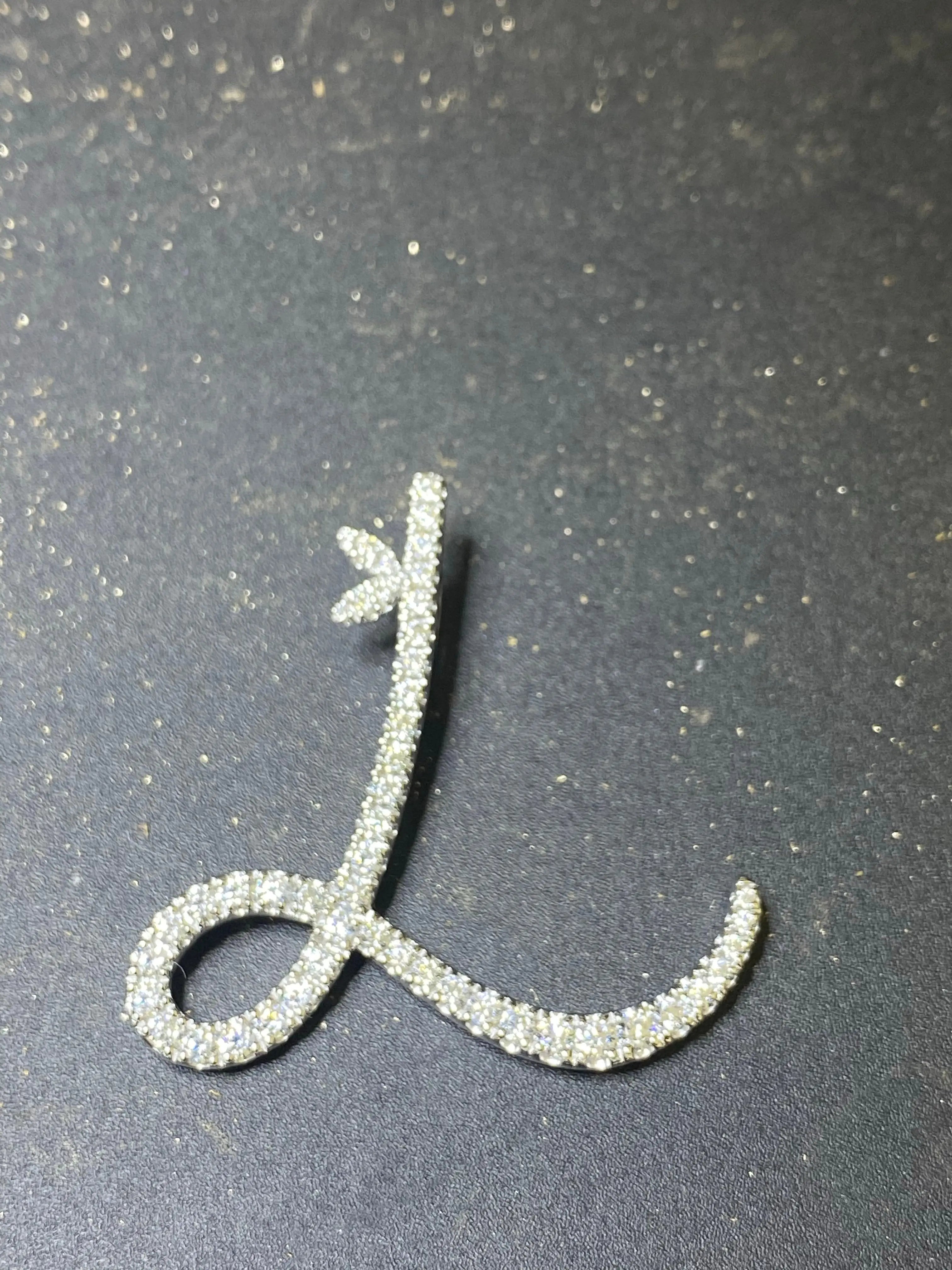 Sterling Silver & Full CZ Initial Large - MJI007 - Hallmark Jewellers Formby & The Jewellers Bench Widnes