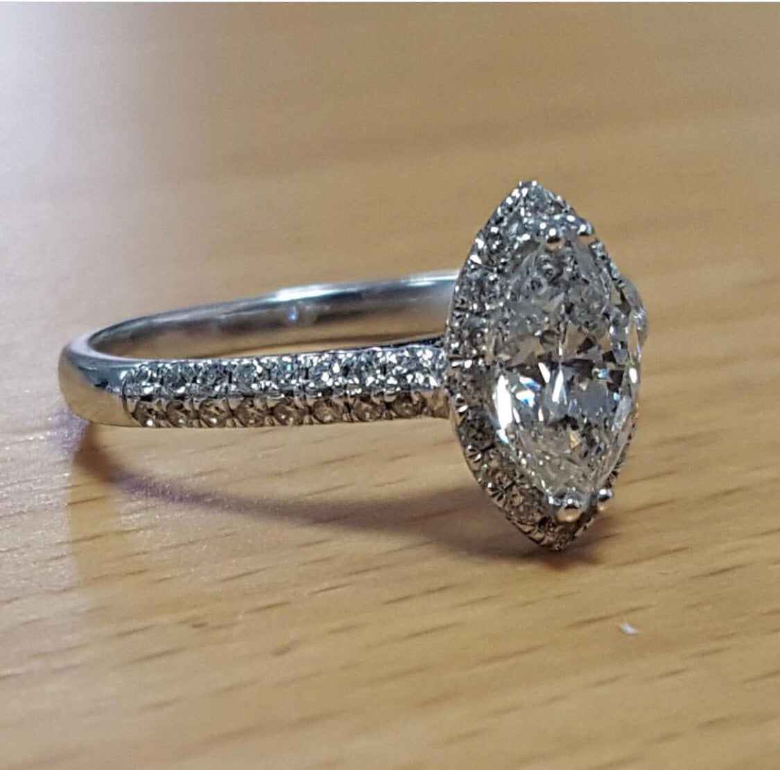 18ct Diamond Ring 1.24ct Certificated - Hallmark Jewellers Formby & The Jewellers Bench Widnes