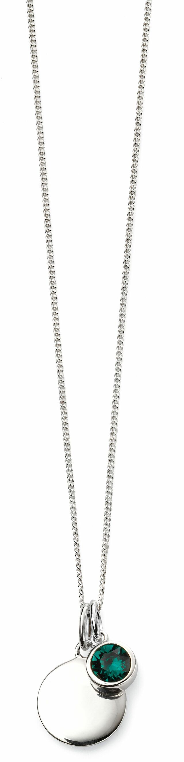 May Silver and Crystal Birthstone Necklace - NB1002 - Hallmark Jewellers Formby & The Jewellers Bench Widnes