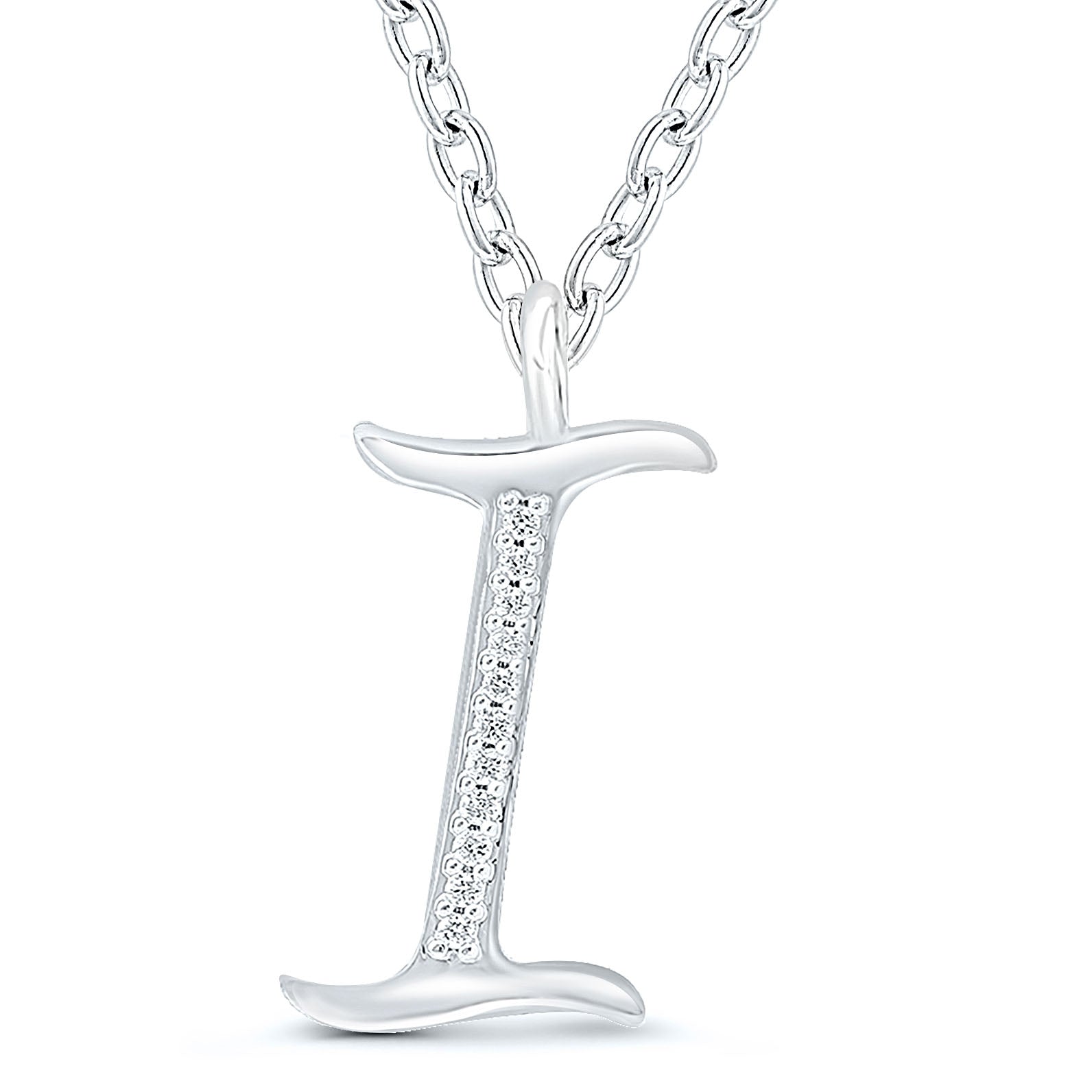 Diamond Initial Pendant - 9ct Yellow Gold - Hallmark Jewellers Formby & The Jewellers Bench Widnes