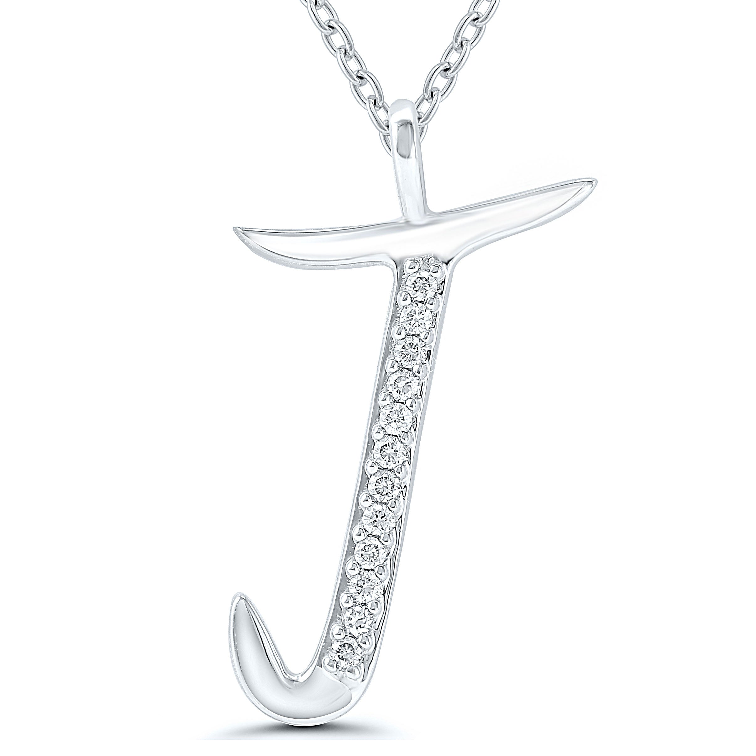 Diamond Initial Pendant - 9ct Yellow Gold - Hallmark Jewellers Formby & The Jewellers Bench Widnes