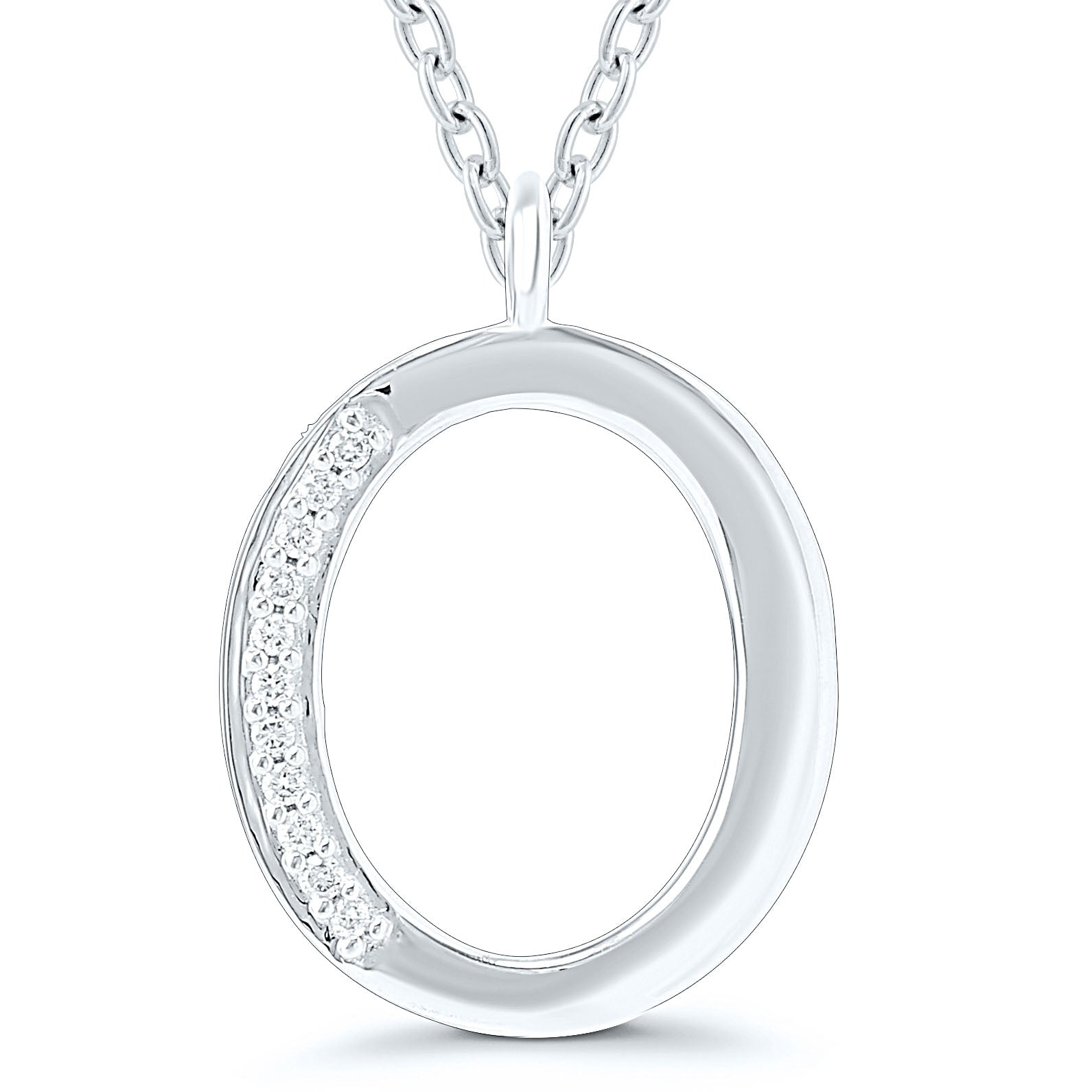 Diamond Initial Pendant - 9ct Yellow Gold - Hallmark Jewellers Formby & The Jewellers Bench Widnes