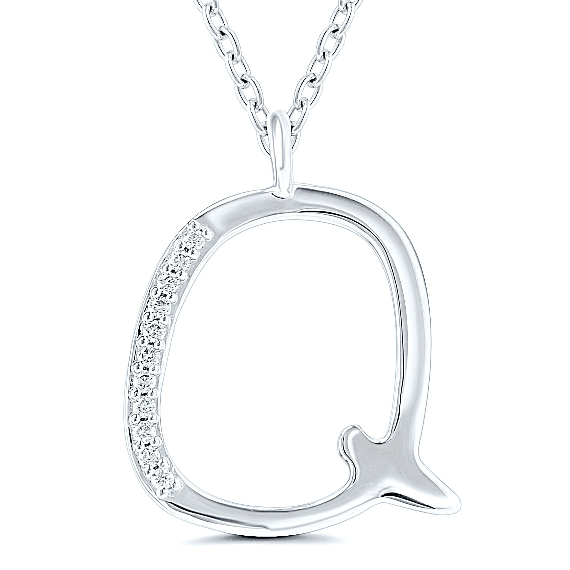 Diamond Initial Pendant - 9ct Yellow Gold - Hallmark Jewellers Formby & The Jewellers Bench Widnes