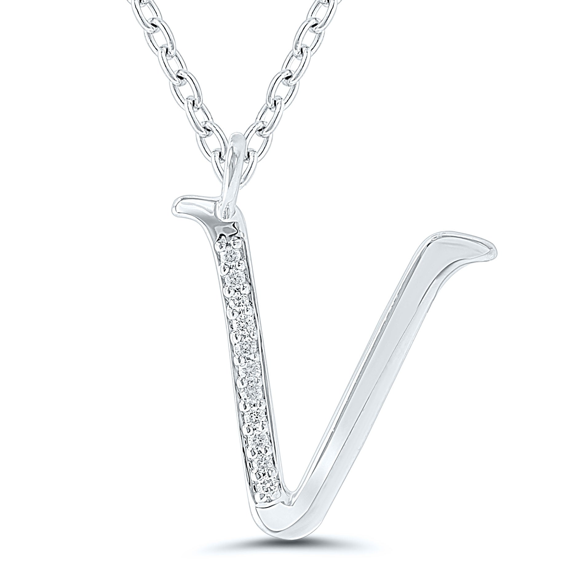 Diamond Initial Pendant - 9ct Yellow Gold - Hallmark Jewellers Formby & The Jewellers Bench Widnes