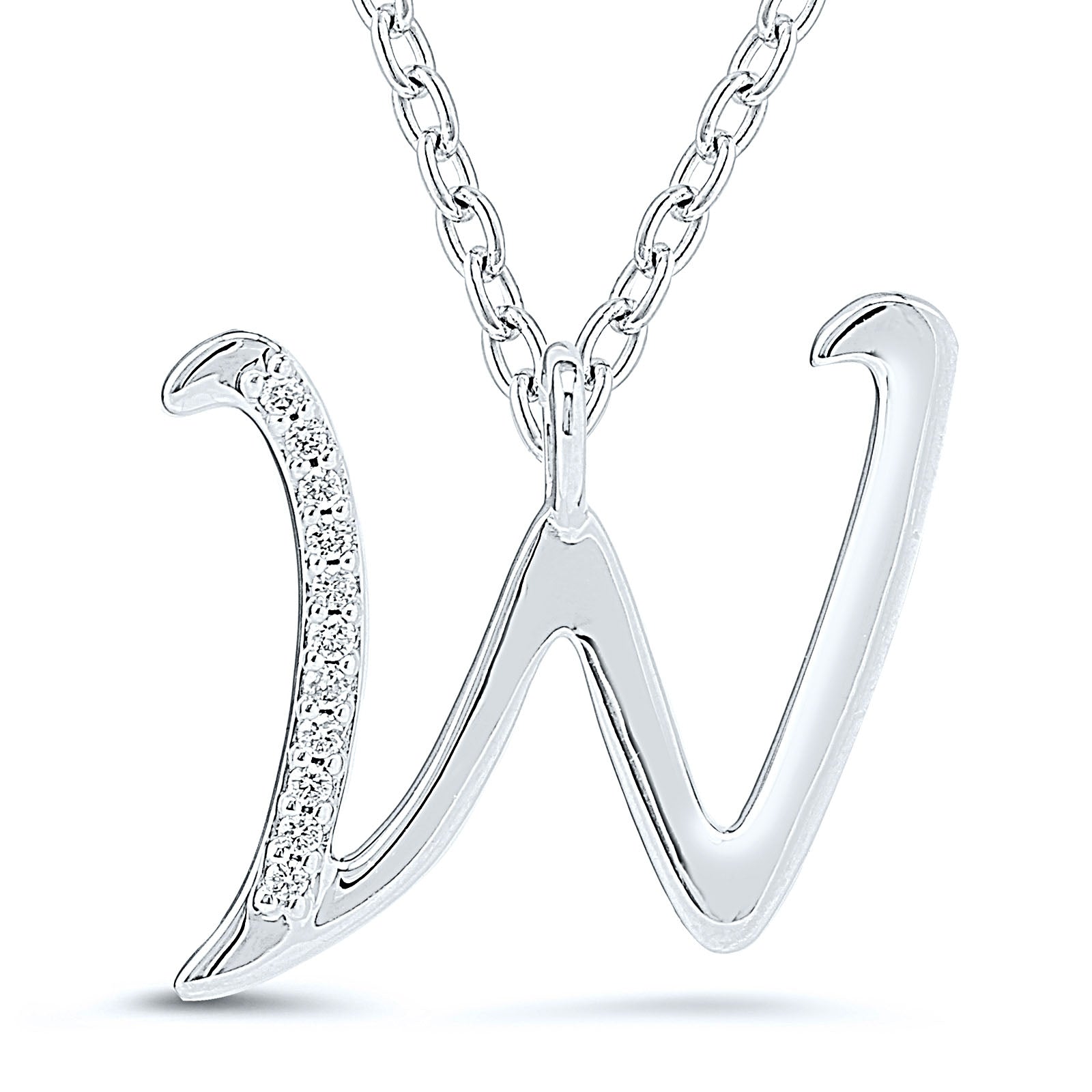 Diamond Initial Pendant - 9ct Yellow Gold - Hallmark Jewellers Formby & The Jewellers Bench Widnes