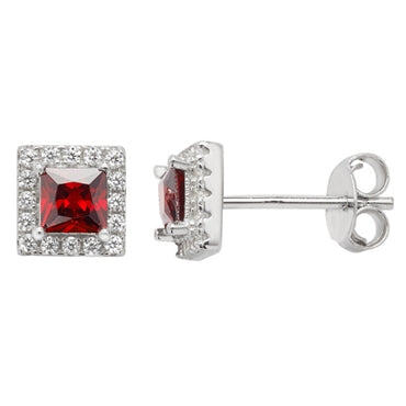 Sterling Silver & CZ Earrings - KU1005 - Hallmark Jewellers Formby & The Jewellers Bench Widnes