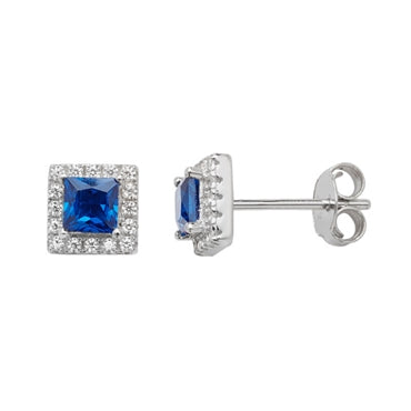 Sterling Silver & CZ Earrings - KU1006 - Hallmark Jewellers Formby & The Jewellers Bench Widnes