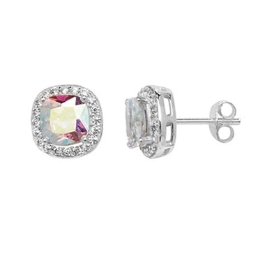 Sterling Silver & CZ Earrings - KU1012 - Hallmark Jewellers Formby & The Jewellers Bench Widnes