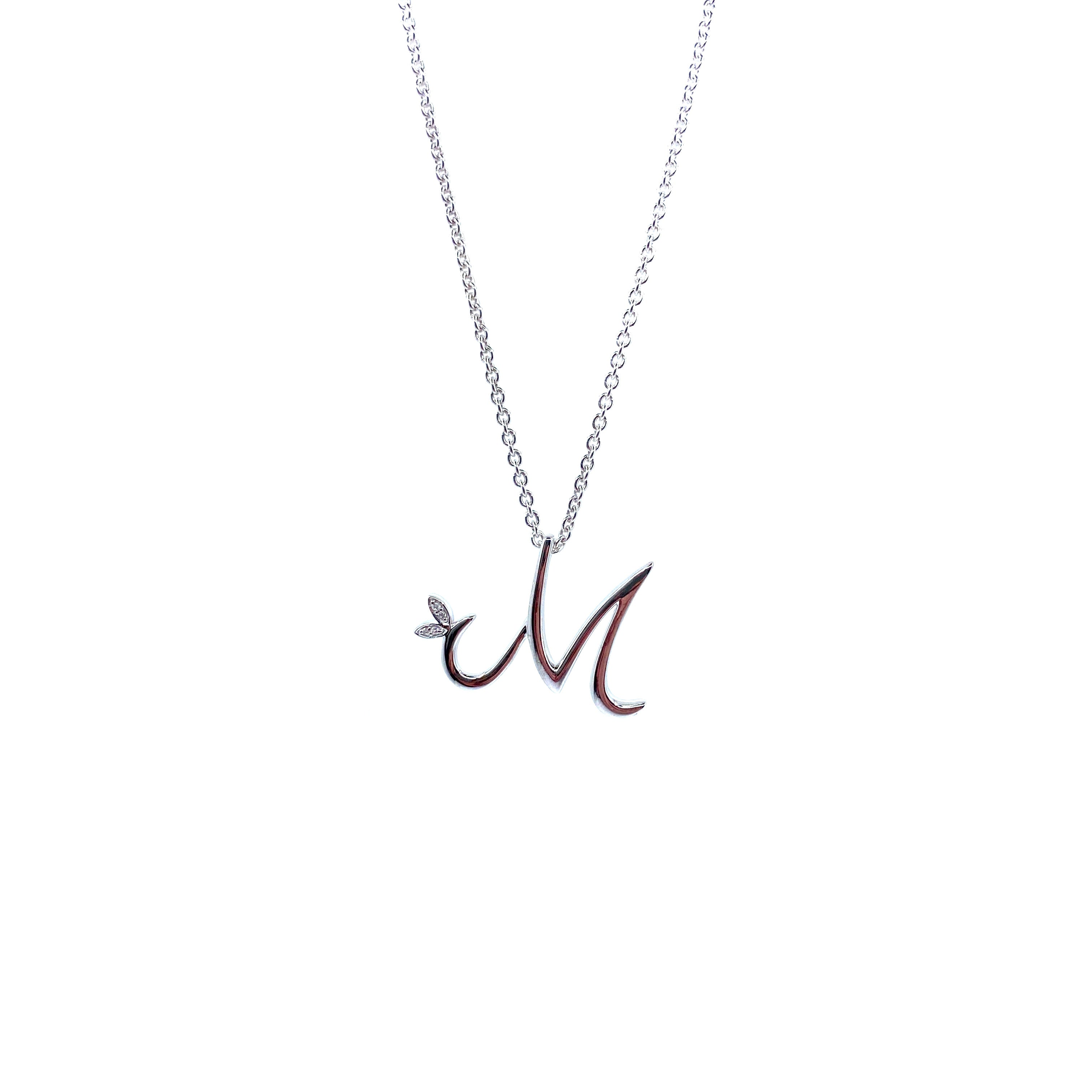 Silver Initial with Diamond Detail - Hallmark Jewellers Formby & The Jewellers Bench Widnes