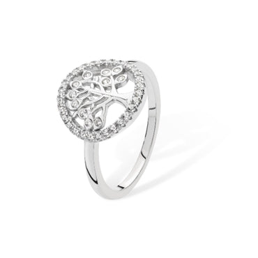 Sterling Silver Tree of Life Ring - KU1032 - Hallmark Jewellers Formby & The Jewellers Bench Widnes