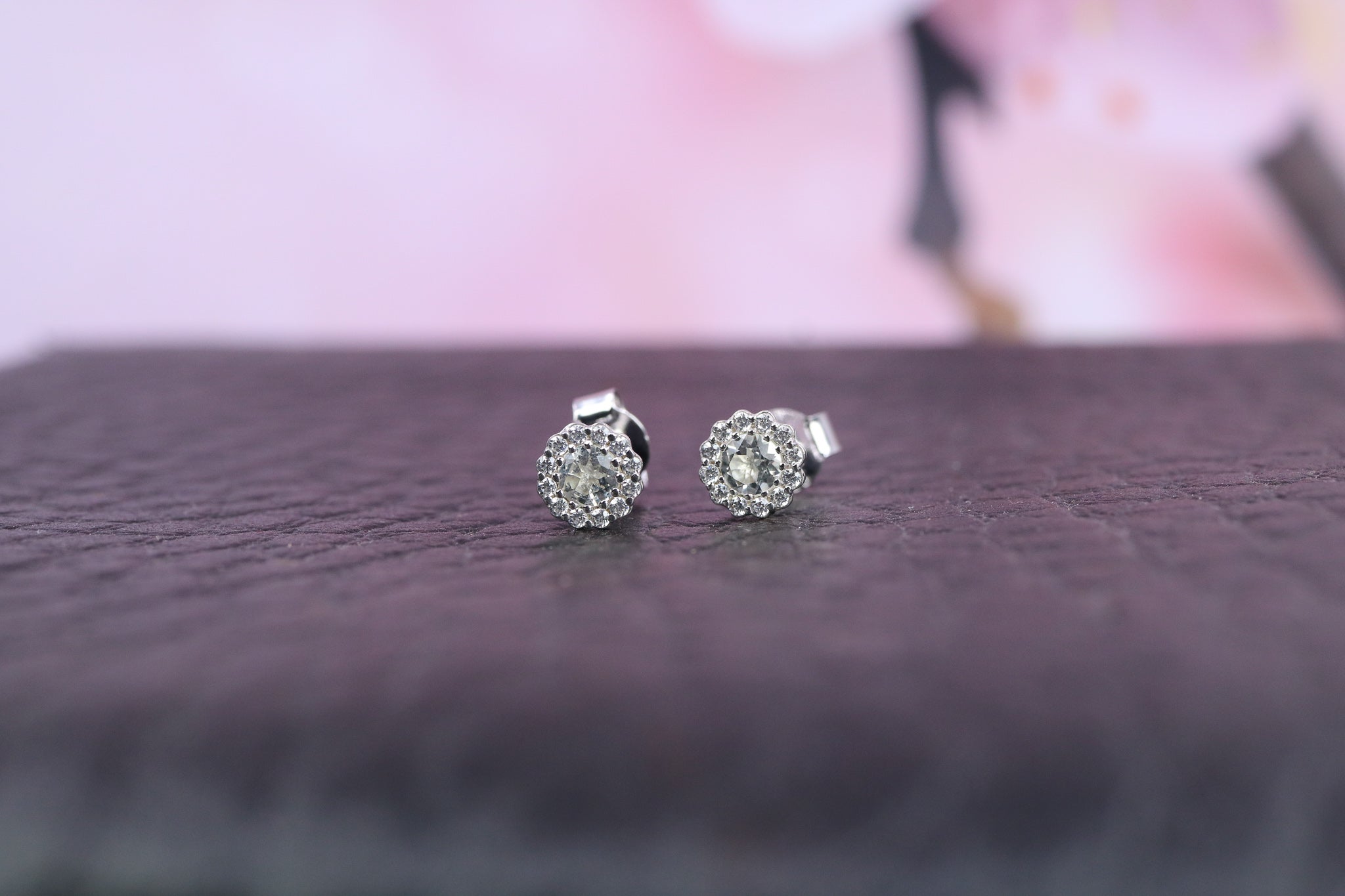 Sterling Silver & April Birthstone Earring - AK1086 - Hallmark Jewellers Formby & The Jewellers Bench Widnes